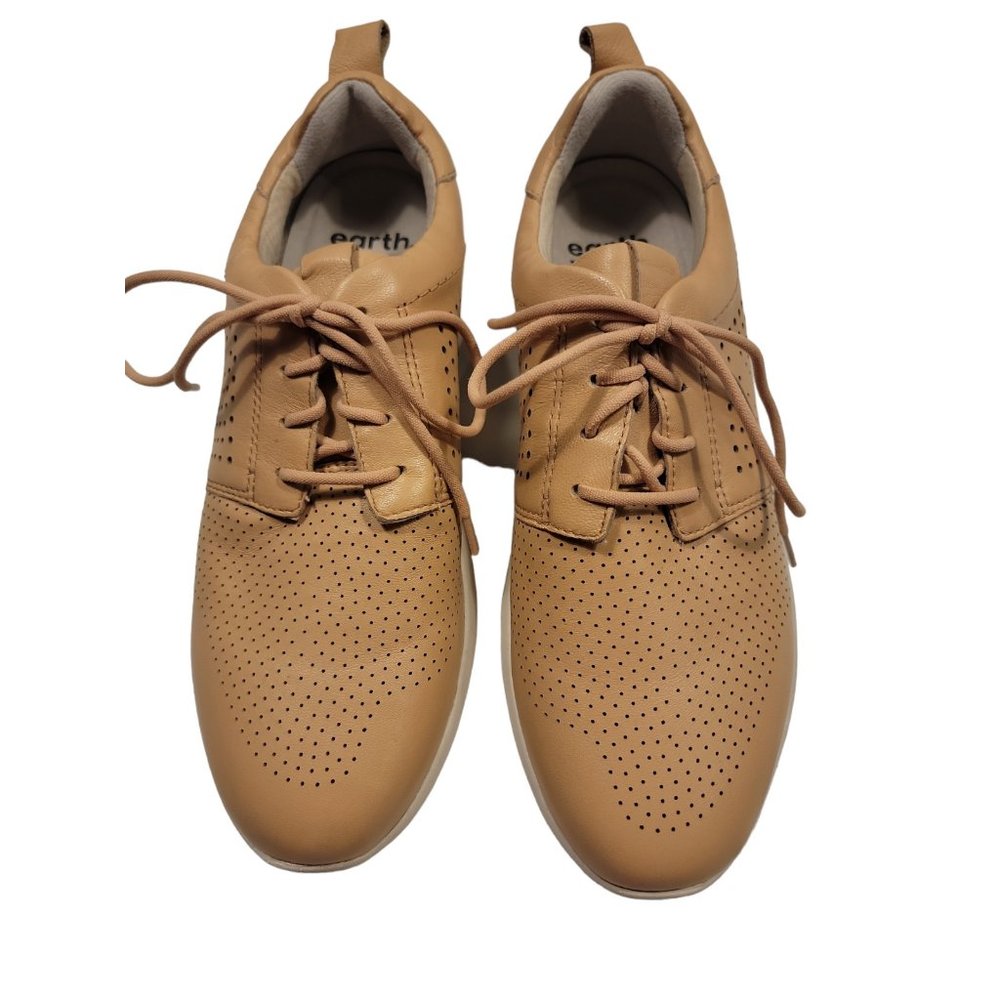 Earth Size 9 Womens Shoes Tan Leather Desire Flux Sneaker Shoes Comfort